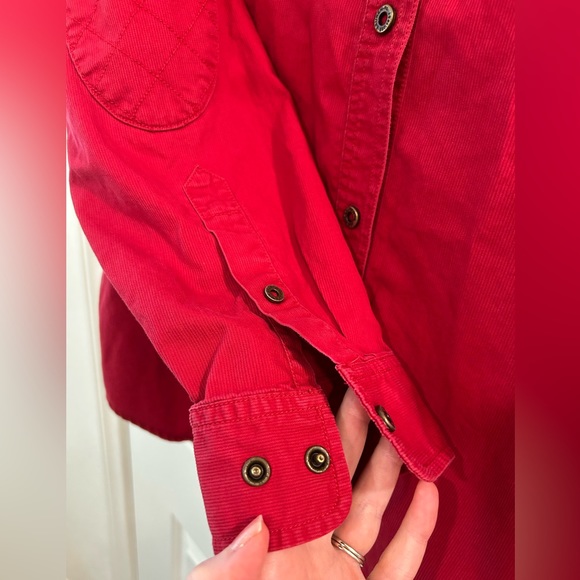 4/$20 Ralph Lauren Red Corduroy Shacket - Picture 5 of 7